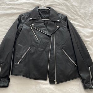 Black Moto Jacket from Uniqlo, S